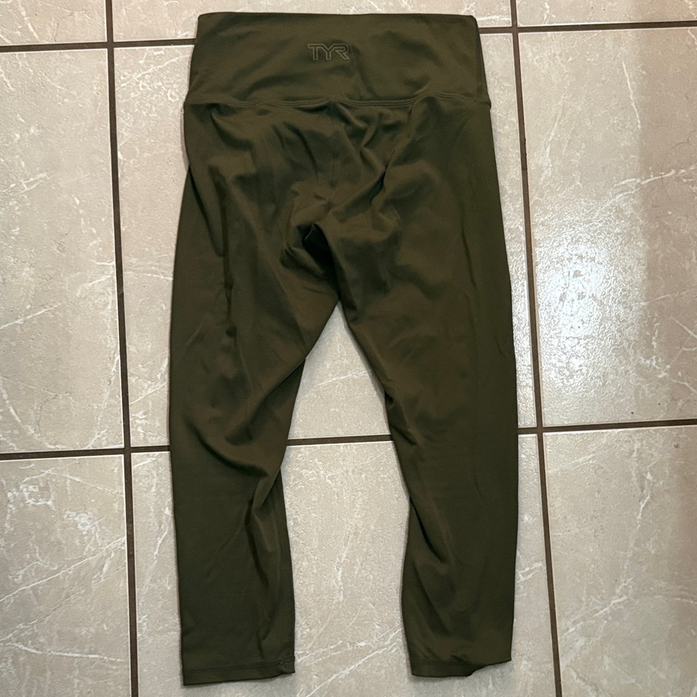 TYR Dark Olive Active Leggings